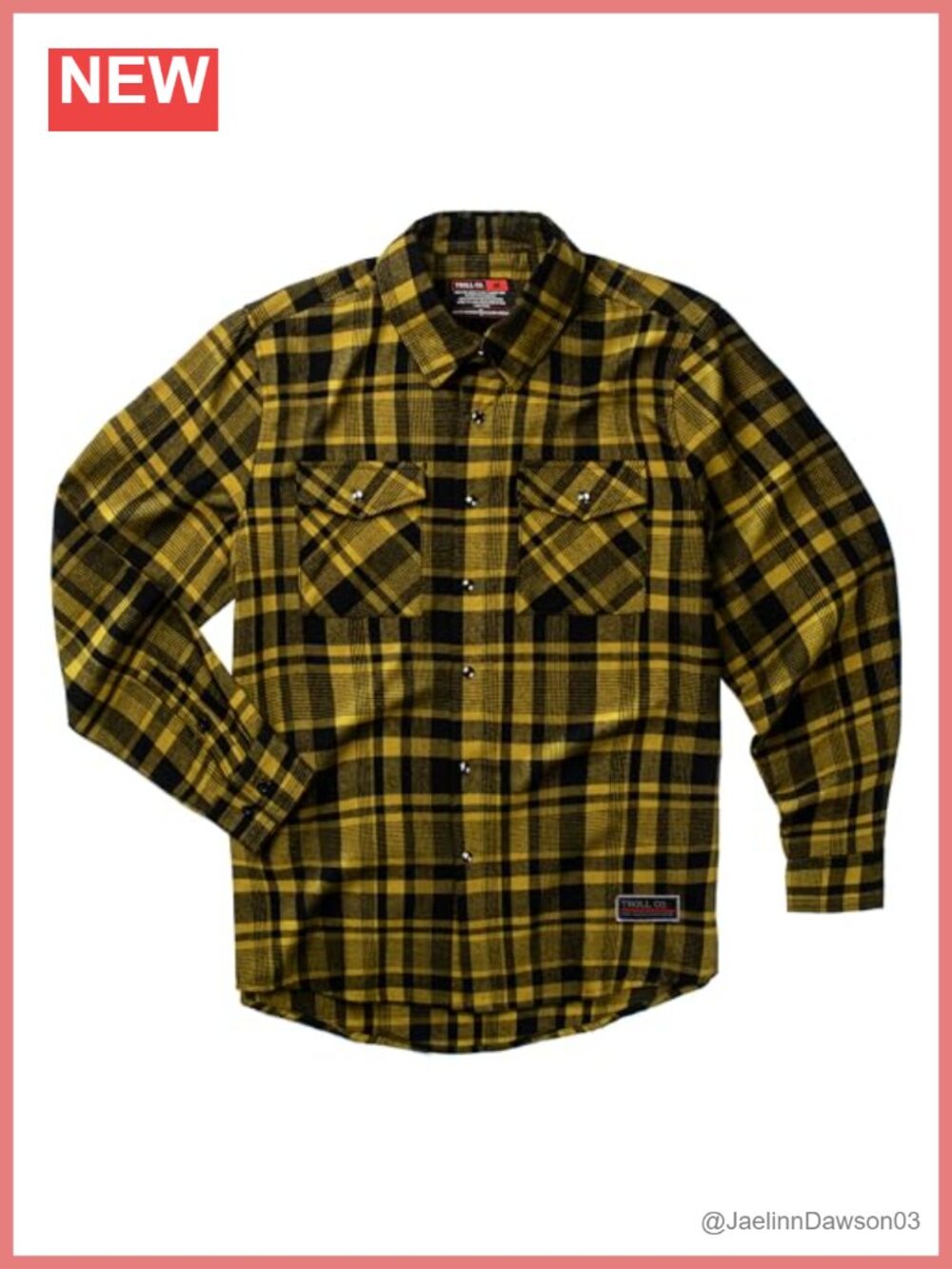 Men's Plaid Flannel Shirt Long Sleeve Snap Button Down Regular Fit Work